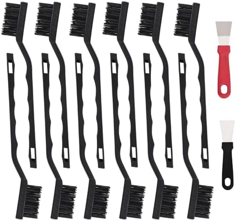12 Pcs Mini Nylon Brush Set, Nylon Scratch Brush by Unknown