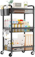YASONIC 3 Tier Metal Rolling Cart by YASONIC