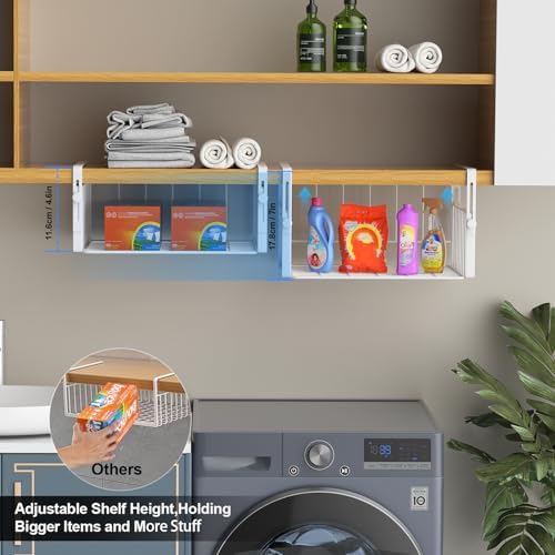 AmonHouseware 2Pack Under Shelf Storage Basket Organizer - Image 4