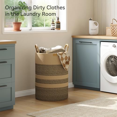 Nunsino 95L Striped Laundry Hamper - Image 2