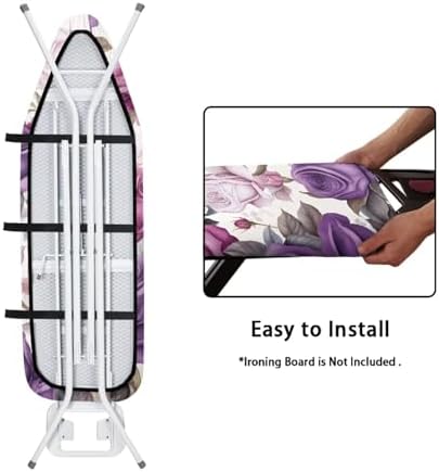 Colorful Rose Ironing Board Cover Elasticized Edges Home Decorations Easy to - Image 4