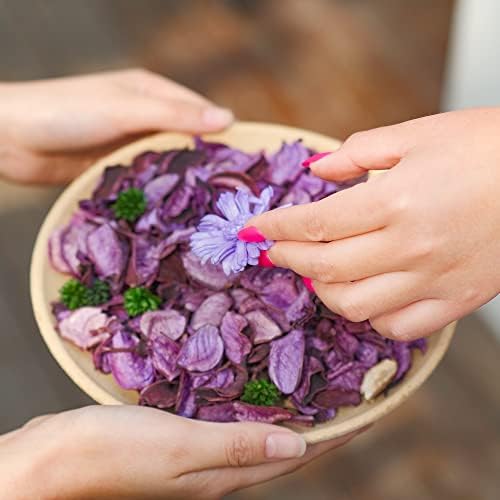Purple Potpourri Bags, Lavender Scented Decorative Bowl Filler - Image 5