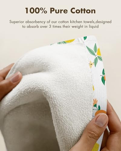 Miss Adola 2pcs Cotton Waffle Kitchen Towels - Image 3
