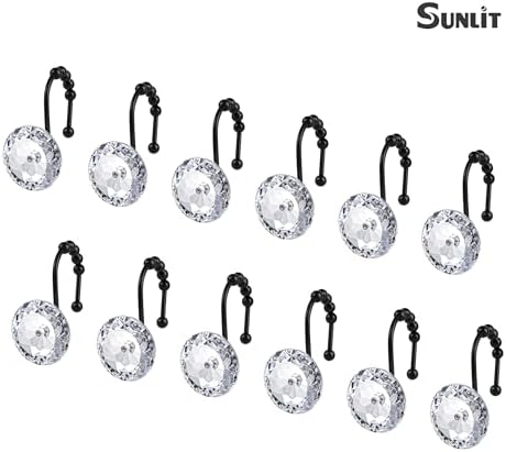 Sunlit Luxury Design Round Clear Diamond Crystal Gem Bling - Image 3