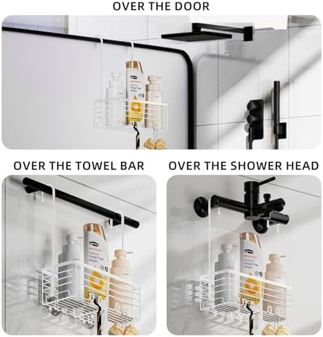 SHANSHUI Shower Caddy Hanging Bathroom Organizer Basket, Shampoo Bracket - Image 2