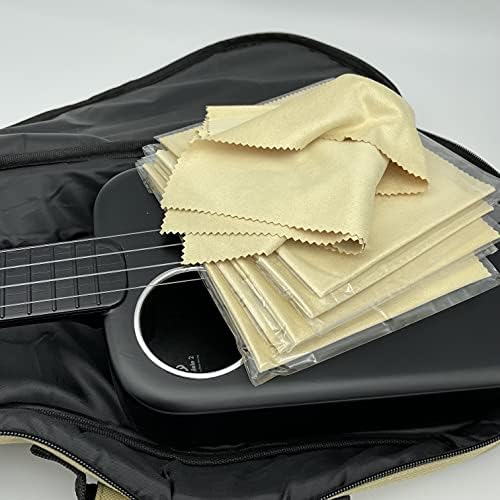 AAwipes Guitar Cloths Microfiber Yellow 6pcs 12"x12" Plush Polishing Cloths - Image 4