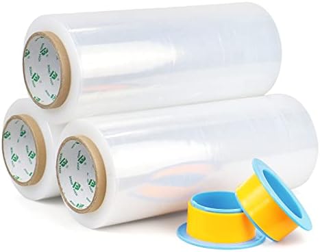 BOMEI PACK Clear Stretch Wrap Industrial Strength 12" x 1000 Ft 3 Pack - Image 5
