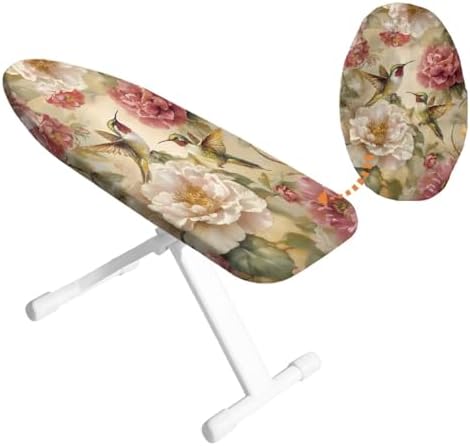 Hummingbird Mini Ironing Board Cover Floral Table Top Ironing Board Protector by HUISEFOR