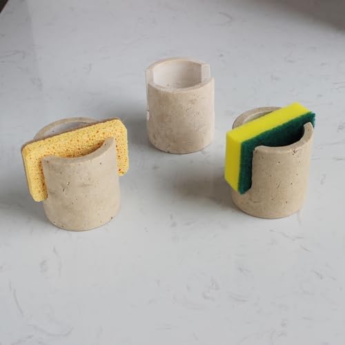 Nawgnail Natural Marble Travertine Sponge Holder - Image 7