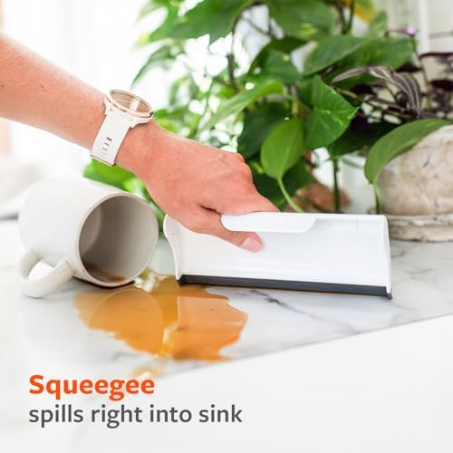 Full Circle Counter Clearer Sweep & Squeegee Tool, Mini Portable Brush - Image 3