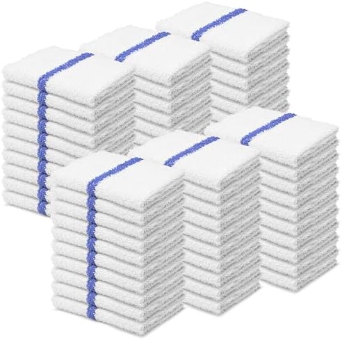 Reed&Pick Bar Mops Blue Stripe Pack of 60 Kitchen Towels 16x19 Multi-Purpose by Unknown