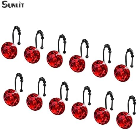Sunlit Luxury Design Round Red Diamond Crystal Gem Bling - Image 3