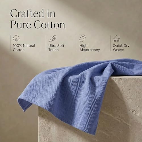 Urban Villa Kitchen Towels Cotton Dish Towels 20”x30” Blue - Image 4