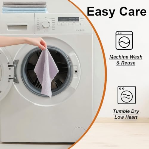 80 Pack Microfiber Cleaning Cloth Roll, Lint Free Rags & Tear Away Reusable - Image 6