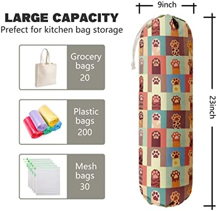 Cat Pattern Grocery Bags Holder Organizer - Image 2