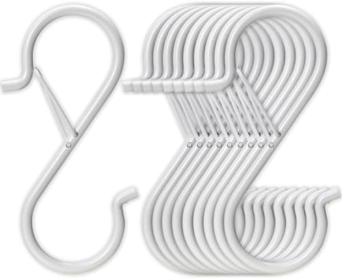 12 Pack 5 Inch S Hooks for Hanging, Heavy Duty S Hooks by Unknown