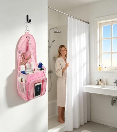 Shower Caddy Portable Mesh Shower Bag - Image 2
