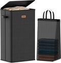 100L Laundry Hamper with Lid, Large Clothes Hampers with Removable Bag by Vexalora