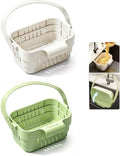 Foldable Hanging Kitchen Sink Drain Basket No-drill Removable Sink Filter by ZQDRPLUS