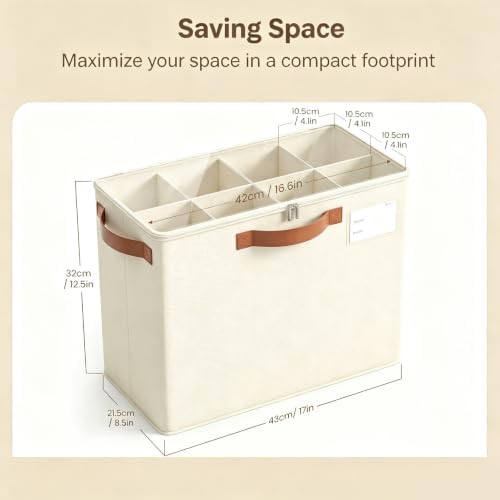 Varhomax Shoe Organizer Box for Closet, Small Foldable Shoe Storage Basket - Image 3
