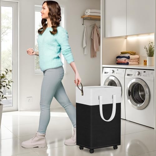 HomeHacks 90L Rolling Laundry Basket - Image 5