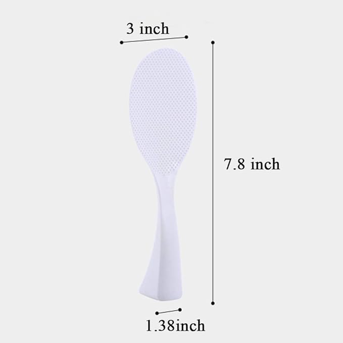 Rice Spoon Paddle Standing, 2 Pack Non Stick Rice Scooper Professional Rice Spatula Potato Cooker Server