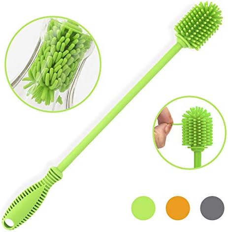 Silicone Bottle Brush with Long Handle, 12.5" Water Bottle Cleaner - Image 2