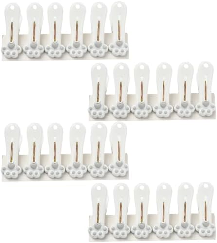 24Pcs Paw Print Plastic Clothespins - Image 6