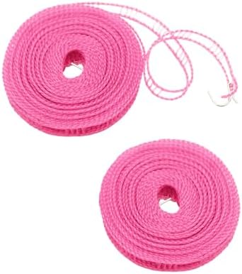 Windproof Travel Clothesline 2pcs, 16m Plastic Portable Washing Line Travel by WisePoint