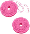 Windproof Travel Clothesline 2pcs, 16m Plastic Portable Washing Line Travel by WisePoint