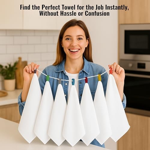 Flour Sack Towels| Tea Towel for Crafts| Kitchen Towels Cotton Blank Towel for - Image 5
