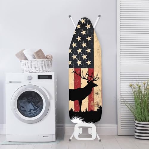 Moose Ironing Board Covers Standard Size Flag Ironing Board Topper Scorch Dust - Image 3