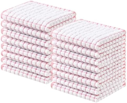 Homaxy 16 Pack Terry Kitchen Dish Cloths by Homaxy
