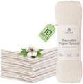 mioeco 10 Pack Reusable Kitchen Paper Towels, Organic Dish Cloths by MioEco-SustainableLiving
