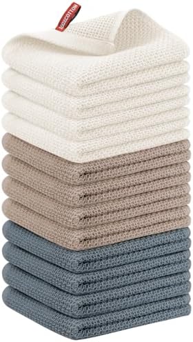 Nialnant 12 Pack Kitchen Dish Towels, 13x28in 100% Cotton by Nialnant