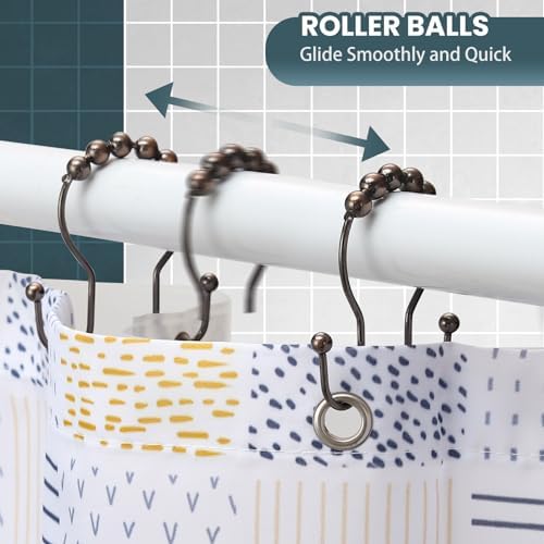 Shower Curtain Hooks, OEH Shower Curtain Rings, Bronze Shower Curtain Hooks - Image 4