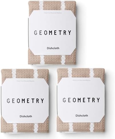 GEOMETRY Dishcloth – Evergreen Collection – Quick-Dry, Ultra-Absorbent by GEOMETRY