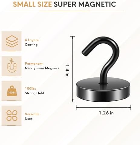 Neosmuk Magnetic Hooks Steel Tube Design - Image 6
