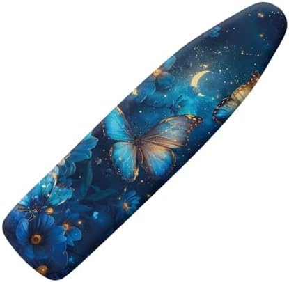 Blue Butterfly Ironing Board Cover, Resist Scorching and Staining, 15x54 Heavy by Vanideaoty