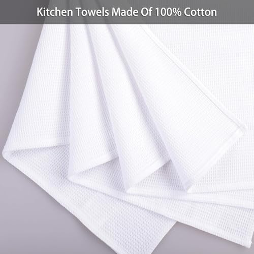PY HOME & SPORTS Dish Towel Set, 100% Cotton Waffle Weave Kitchen Towels 8 - Image 2