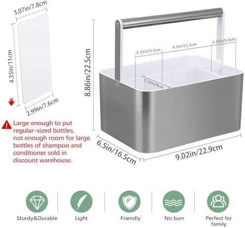 BYUNER Plastic Shower Caddy Dorm - Image 2