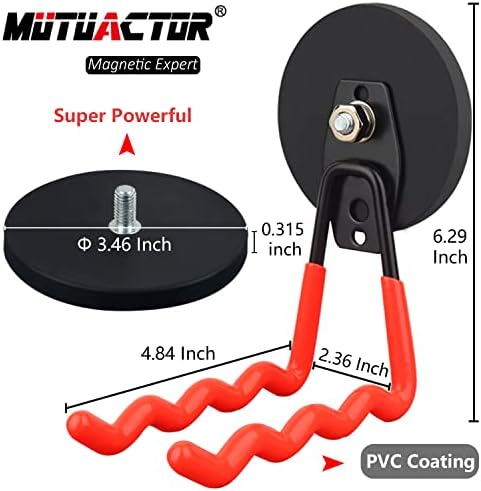 MUTUACTOR 2Packs Large Capability Heavy Duty Magnetic Hooks, Strong Magnet Hooks - Image 5