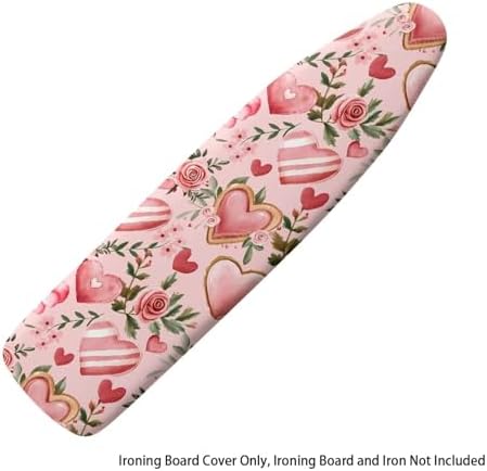 Pink Rose Ironing Board Cover Love Heart Iron Board Cover Thick Romantic Home - Image 6