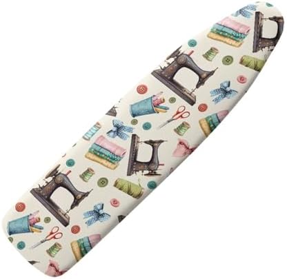Sewing Machine Pattern Ironing Board Cover Fits Standard Modern Minimalism Iron by Daulesho