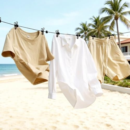 Portable Clothesline for Travel, 1.8m Retractable Travel Clothes Line - Image 7