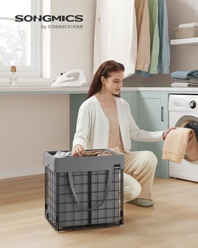 SONGMICS Laundry Hamper, Collapsible, 11 Gal. - Image 2
