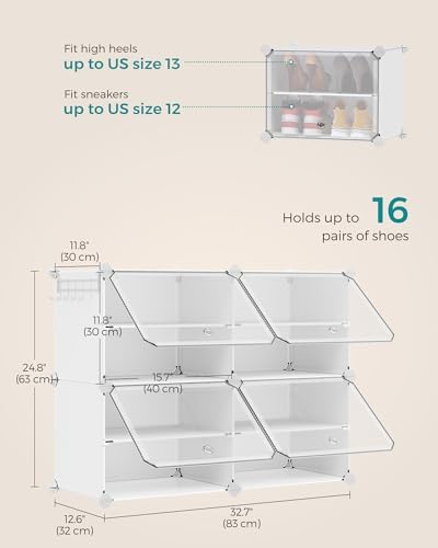 SONGMICS Shoe Rack, 4-Tier - Image 3
