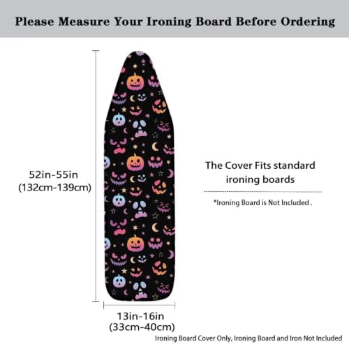 Flashideas Halloween Pumpkins Ironing Board Cover and Pad Standard Size Ironing - Image 5