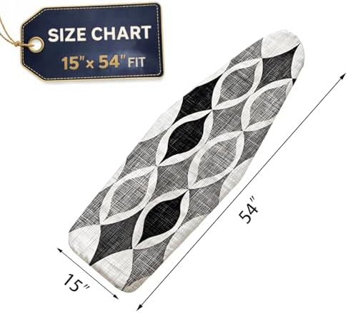 Ironing Board Cover Standard Size 15 x 54 Inch, Scorch and Stain Resistant - Image 3