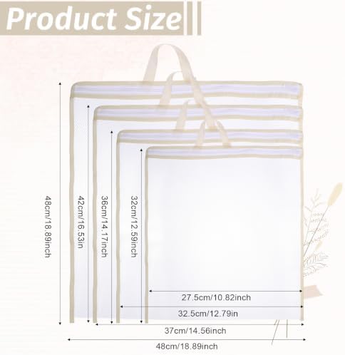 4 Pcs Mesh Laundry Bags for Washing Machine, Wash Bag for Clothes - Image 2
